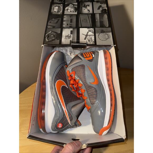 Nike Lebron 7 VII Eastbay TB Orange Blaze Cool Grey393320-003 Size 9.5 OG Box main image 5